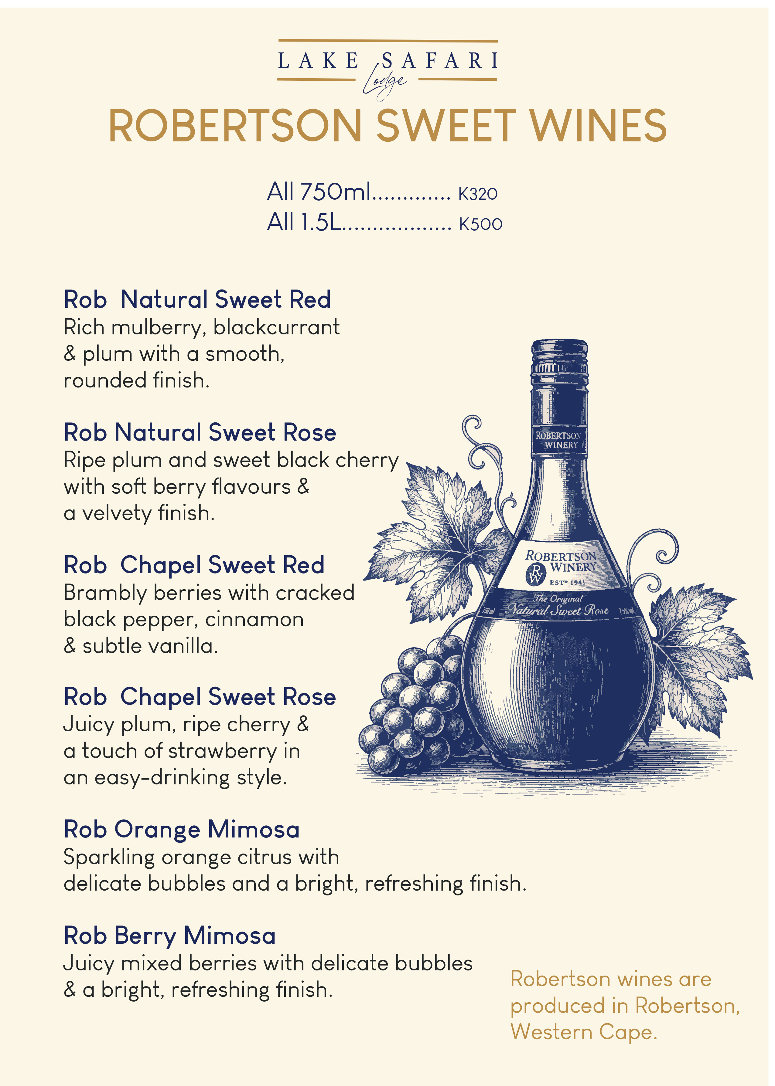 Wine Menu