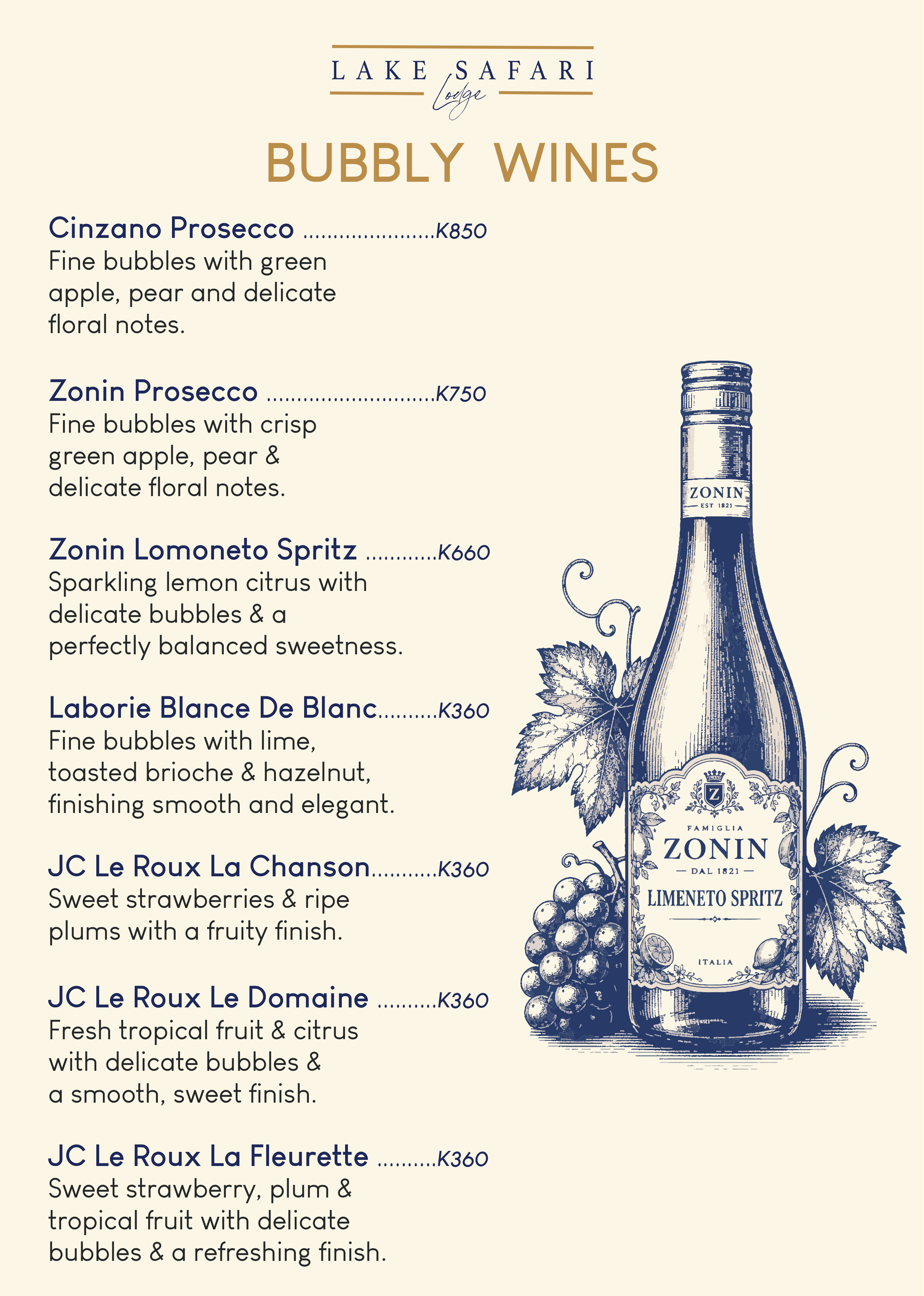 Wine Menu
